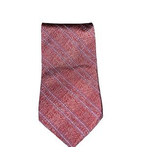 Calvin Klein Collection Red and Purple Plaid Tie